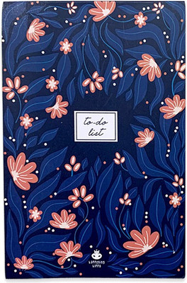 Happening Hippo To Do List A6 Planner/Organizer Designer 52 Pages(Blue Garden)