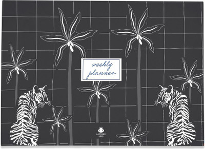 Happening Hippo Weekly Planner A4 Planner/Organizer Designer 55 Pages(Grey)