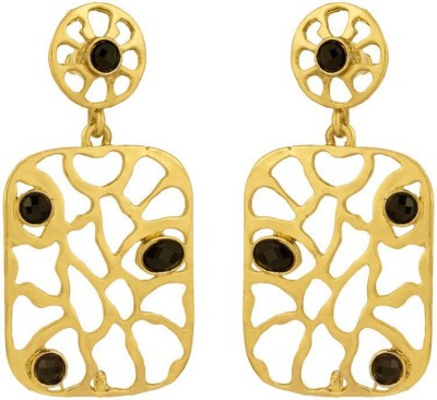 rajwada arts Contemporary Design Brass Drops & Danglers