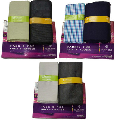 Raymond Viscose Rayon Solid, Checkered Shirt & Trouser Fabric