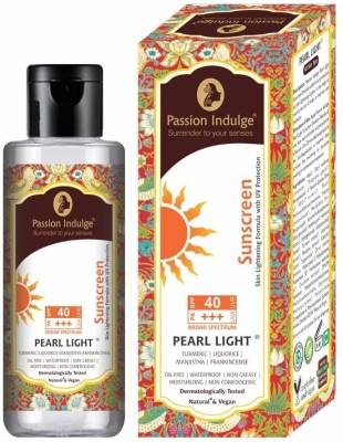 Passion Indulge Pearl Light Sunscreen For Face And Body |Sun Protection Cream for Women & Men(100 g)