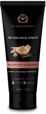 THE MAN COMPANY De-tan Radiance Cream with Multani Mitti & Liquorice for Glowing Skin(50 g)