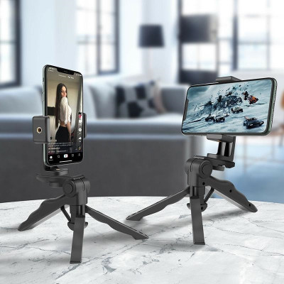 ASTOUND Mini Portable Fold-able Tripod Stand for Mobile Phones Tripod(Black, Supports Up to 500 g)