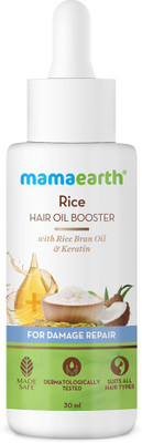 MamaEarth Rice Hair Oil Booster with Rice Bran Oil & Keratin for Damage Repair Hair Oil