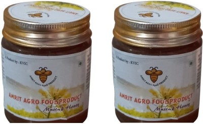 amrit agro food product Pure Mustard Honey - 150 gm (Pack of 2) (2 x 150 g)(2 x 75 g)