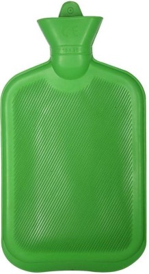 MEZIRE Rubber Hot Water Bottle Bag Warm Relaxing Heat Cold Water Warm Bags Non-Electrical Rubber-1 L heat therapy treatment 1 L Hot Water Bag  (Multicolor) Non Electric Water Bag 1 L Hot Water Bag(Green)