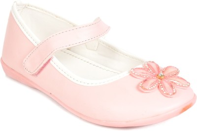 AJANTA Boys & Girls Velcro Ballerinas(Pink)