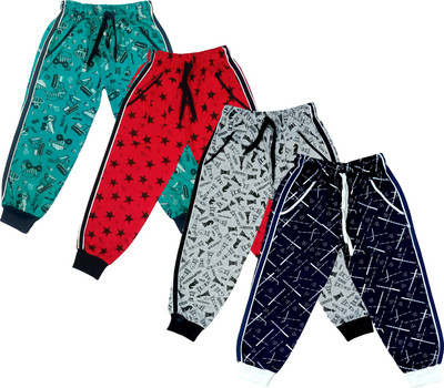AMNOUR Track Pant For Boys(Multicolor, Pack of 4)