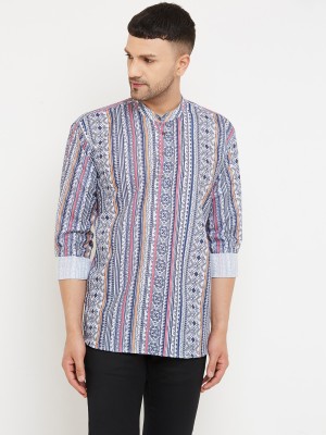 ARMAAN ETHNIC Men Printed Casual White Shirt