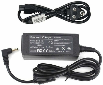 TechSio 40w 19v 2.1a(2.5x0.7mm) EeePC 1015CX-BLK010U 40 W Adapter(Power Cord Included)