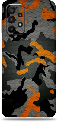 SkinoMania Samsung Galaxy A23(5G) Mobile Skin(Multicolor Camo-Orange)