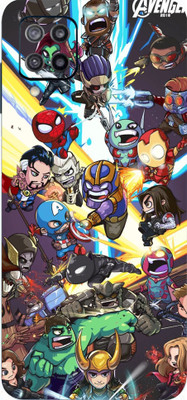 BugguSkin Samsung Galaxy F12, SAMSUNG Galaxy F12 Mobile Skin(Ultra Super Avengers Team Skin With High Matte Finish.)