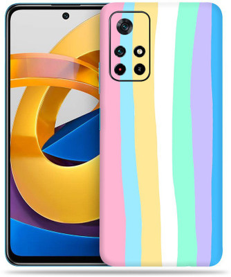 SkinoMania Poco M4 Pro Mobile Skin(Multicolor Fade-Lines)