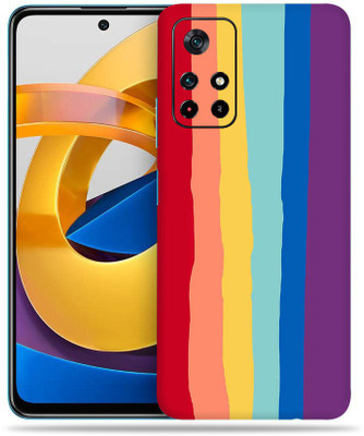 SkinoMania Poco M4 Pro Mobile Skin(Multicolor Rainbow-Lines)