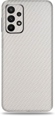 WeCre8 Skin's Samsung Galaxy A23 5G, White Carbon Fiber Mobile Skin(White)
