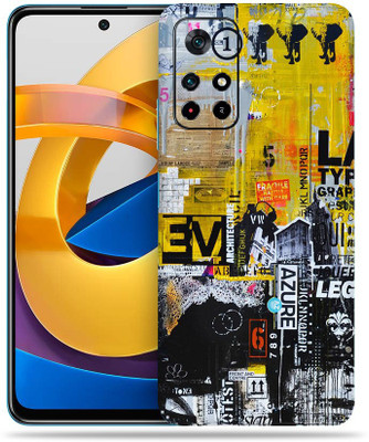 SkinoMania Poco M4 Pro Mobile Skin(Multicolor Abstract-Azue)