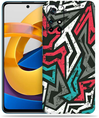 SkinoMania Poco M4 Pro Mobile Skin(Multicolor Abstract-Mad-Angle)