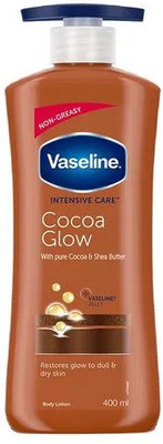 Vaseline Glow Cocoa Body Lotion 400ml Pack of 1(400 ml)
