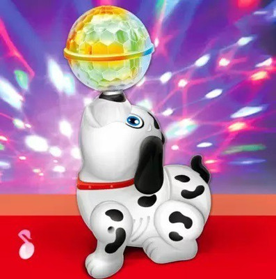 KHYALI Dancing Dog Musical Toy with Flash Lights and 360 Degree Rotation Toy(Multicolor)