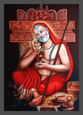 IVOKE Raghavendra Swamy Painting Religious Frame