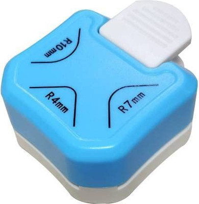 BRIZEM 1 Metal Grip Corner Paper Cutter(Set Of 1, Blue)