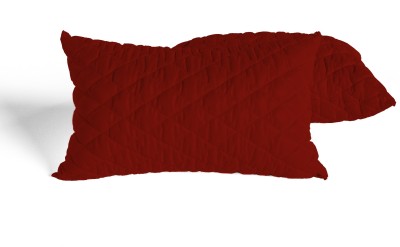 AVI Luxury Microfibre Solid Sleeping Pillow Pack of 2(Maroon)