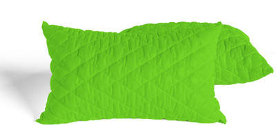 AVI Microfibre Solid Sleeping Pillow Pack of 2(Mint Green)