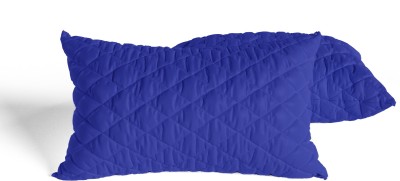 AVI Microfibre Solid Sleeping Pillow Pack of 2(Navy Blue)