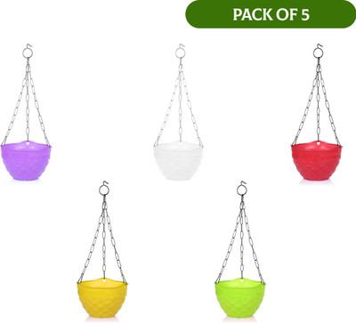 LA MONARCA Plant Container Set(Pack of 5, Plastic)