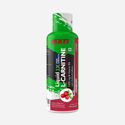 GXN Liquid L Carnitine 3300 mg, 450 ml, Cranberry Creatine(450 ml, Cranberry)