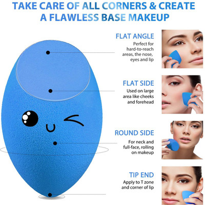 BLUEMERMAID Super Soft & Easy to Clean,Makeup Sponge for Blending