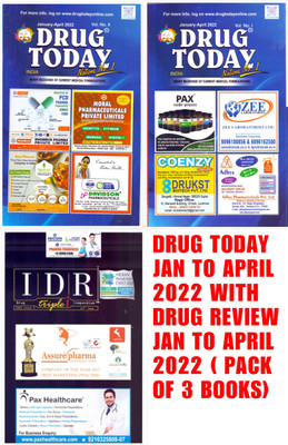 Drug Today January To April 2022 With 
drug Review Jan To April 2022 ( Pack Of 3 Books)(Paperback, DRUG TODAY)