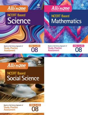 Arihant All In One Cbse Mathematics - Science - Social Science For Class 8th 
 ( Set Of 3 Books )