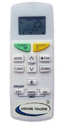 Kishore Traders COMPATIBLE AC REMOTE CONTROL FOR DAIKIN AC Daikin Remote Controller(White)