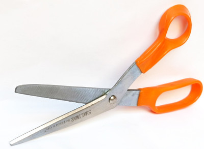SHALIMAR SCISSORS COMPANY 8 INCHES KITCHEN SCISSORS & CLOTH CUTTING SCISSORS MULTIPURPOSE SCISSOR Scissors(Set of 1, Orange)