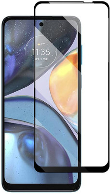 welldesign Edge To Edge Tempered Glass for Moto G22, MOTOROLA Moto G22(Pack of 1)