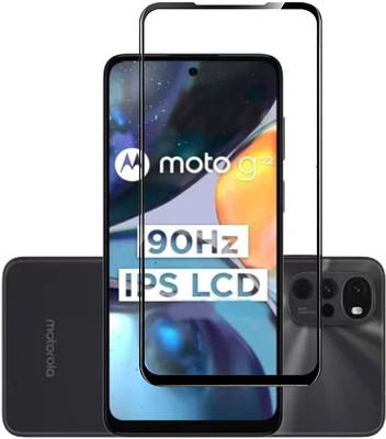 welldesign Edge To Edge Tempered Glass for Moto G22, MOTOROLA Moto G22(Pack of 1)