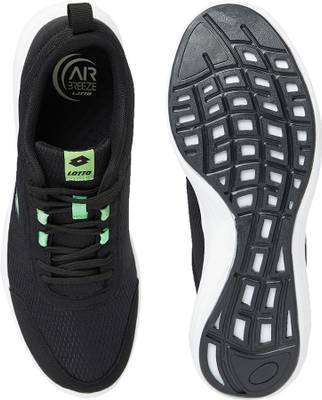 Lotto men black hot sale running shoes