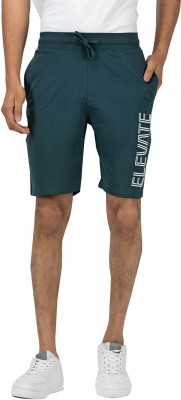 INFINIA Graphic Print Men Green Casual Shorts