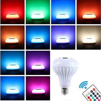WunderVoX Music Light Bulb + Rgb Light Ball Bulb with Remote Control-F4 Smart Bulb