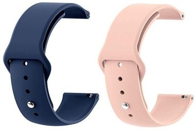 BLACK LOVIES 20 MM Soft Silicon Smartwatch Strap Compatible With No-ise Fit Evolve / Evolve 2 Smart Watch Strap(Pink, Blue)