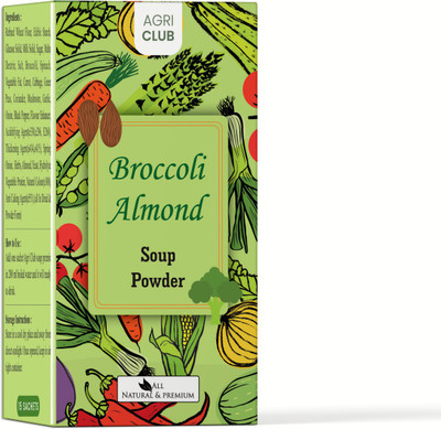 AGRI CLUB Instant Broccoli Almond Soup Powder 15 Sachets (each 15 gm)(225 g)