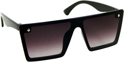 Els Rectangular Sunglasses(For Men & Women, Black)