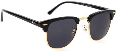 Dervin Wayfarer Sunglasses(For Men & Women, Black)