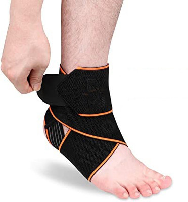 DreamPalace India Ankle Support Brace Adjustable Breathable Ankle Strap Ankle Support(Orange)