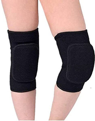 DreamPalace India Knee Pads for Dancing/Skating Unisex Protective Basketball, Volleyball Padded Knee Support(Black)