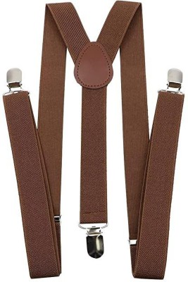 ACCERY Y- Back Suspenders for Men, Women(Brown)