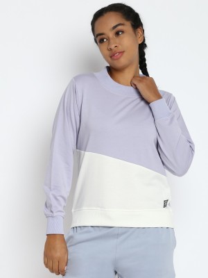 abof by Aditya Birla Full Sleeve Color Block Women Sweatshirt