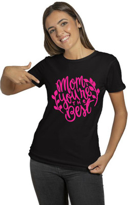 Raavi colors Graphic Print Women Round Neck Blue T-Shirt