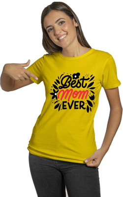 Raavi colors Graphic Print Women Round Neck Blue T-Shirt